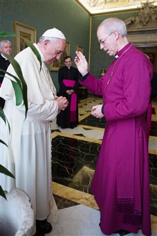 Welby blesses francis