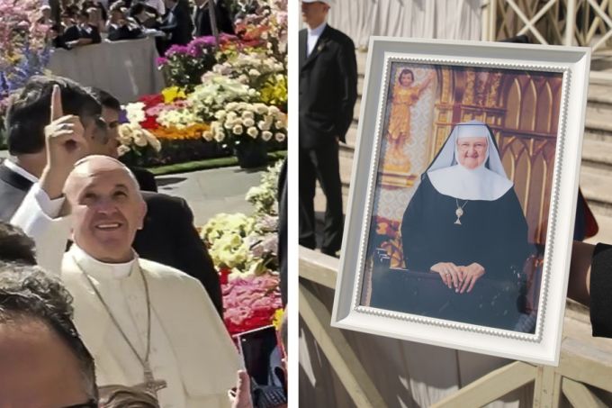 Francis - Mother Angelica in heaven