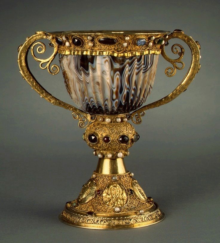 French 12th Century (cup Alexandrian 2nd/1st Century B.C.), Chalice of the Abbot Suger of Saint-Denis, 2nd/1st century B.C. (cup); 1137-1140 (mounting), Widener Collection, National Gallery of Art, Washington
