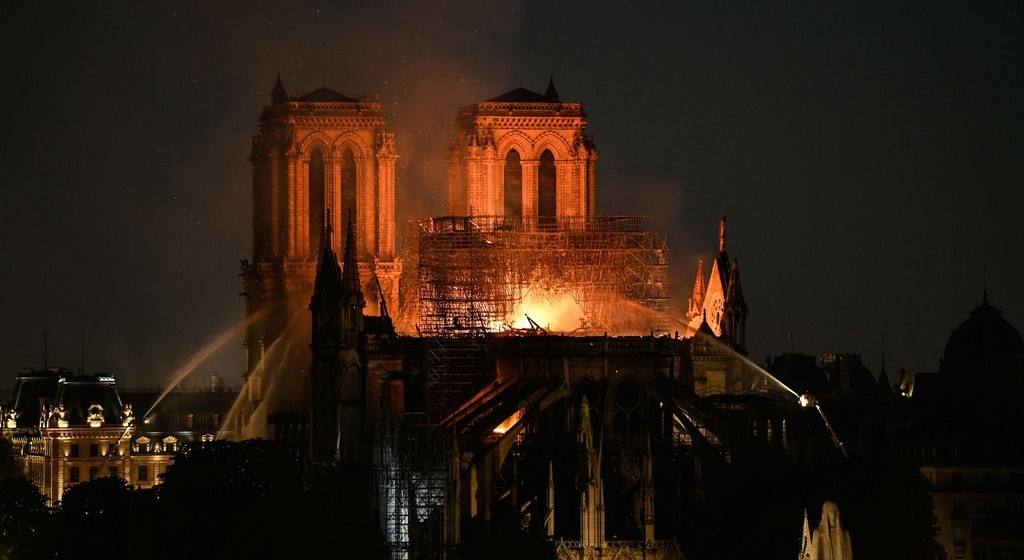 Notre Dame ablaze