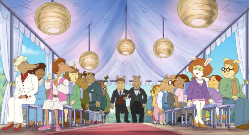 © Provided by CBS Interactive Inc. Arthur and his friends show up to the wedding ready to object to it – only to see Mr. Ratburn walk down the aisle with his groom.