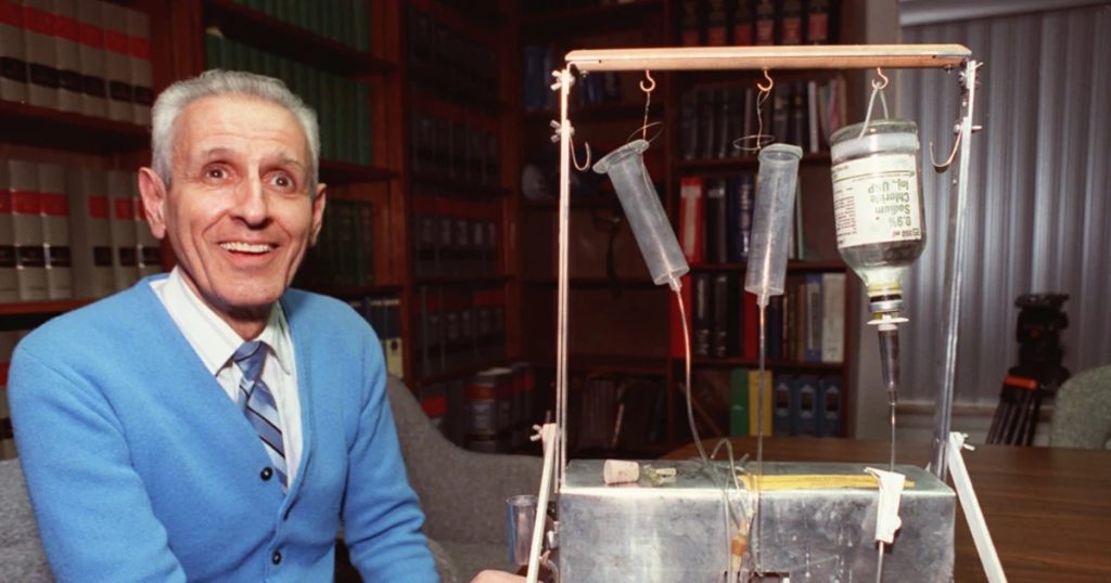 This image has an empty alt attribute; its file name is Kevorkian-1024x538.jpg